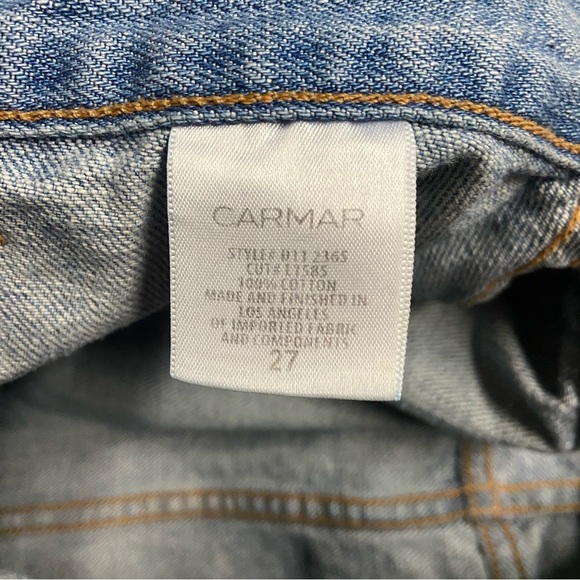 Carmar Skirt Mini Denim Cargo Pocket Helius Blue Size 27 - Picture 3 of 7